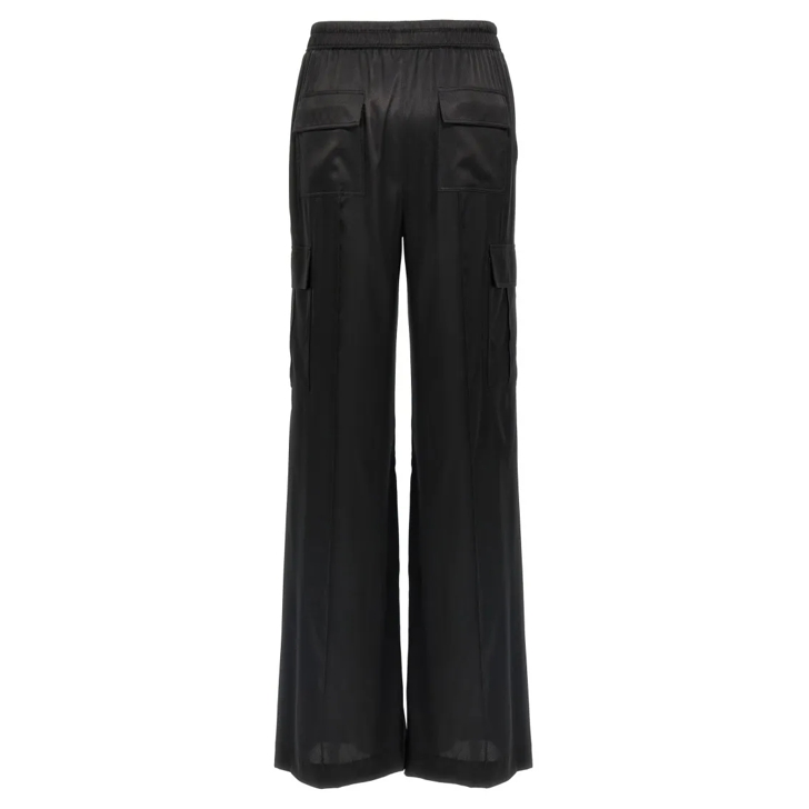 【送料&関税込】Tom Ford Black Satin Cargo Trousers Tom Ford - Black Silk Pleated Cuffed Hem Pant | Mitchell Stores