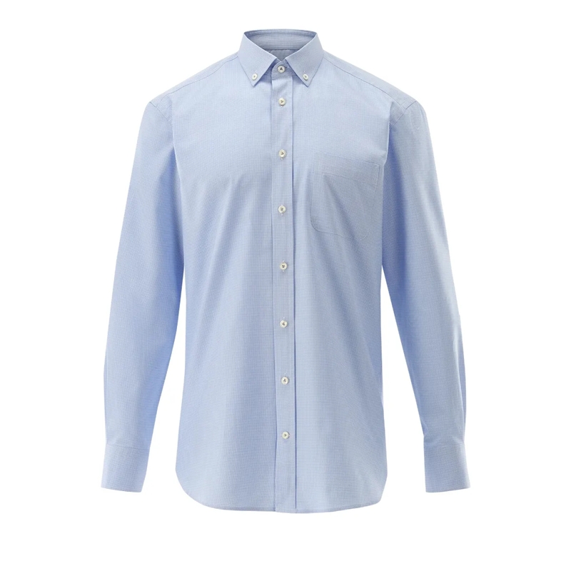 VAN LAACK Hemd Hemd Comfort Fit Dessiniert blau