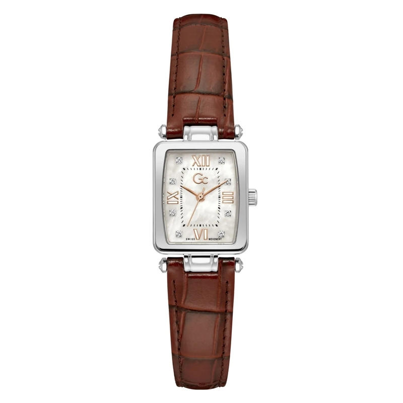 GC Quarzuhr Quarz-Analoguhr Gc Plaza Mini braun