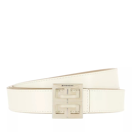 Givenchy 4G Reversible Buckle Belt Leather Light Ivory Reversible Belt