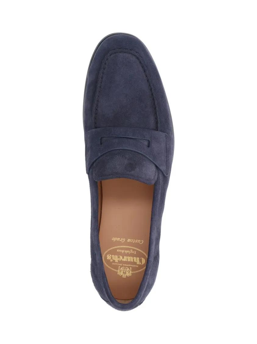 Thumbnail - Church's Loafer - Suede Loafers – Navy - Gr. 7_5 - in Blau - für Damen
