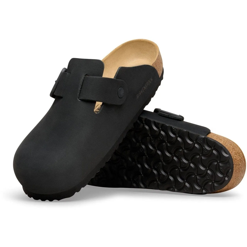 Birkenstock Hausschuhe Birkenstock Boston Wb Slippers Zwart 1031575 schwarz(Image 3)