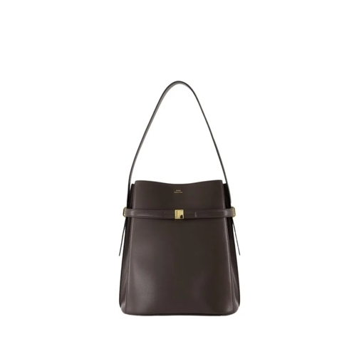 TOTEME Buideltas Belted Bucket Bag - Leather - Brown Brown