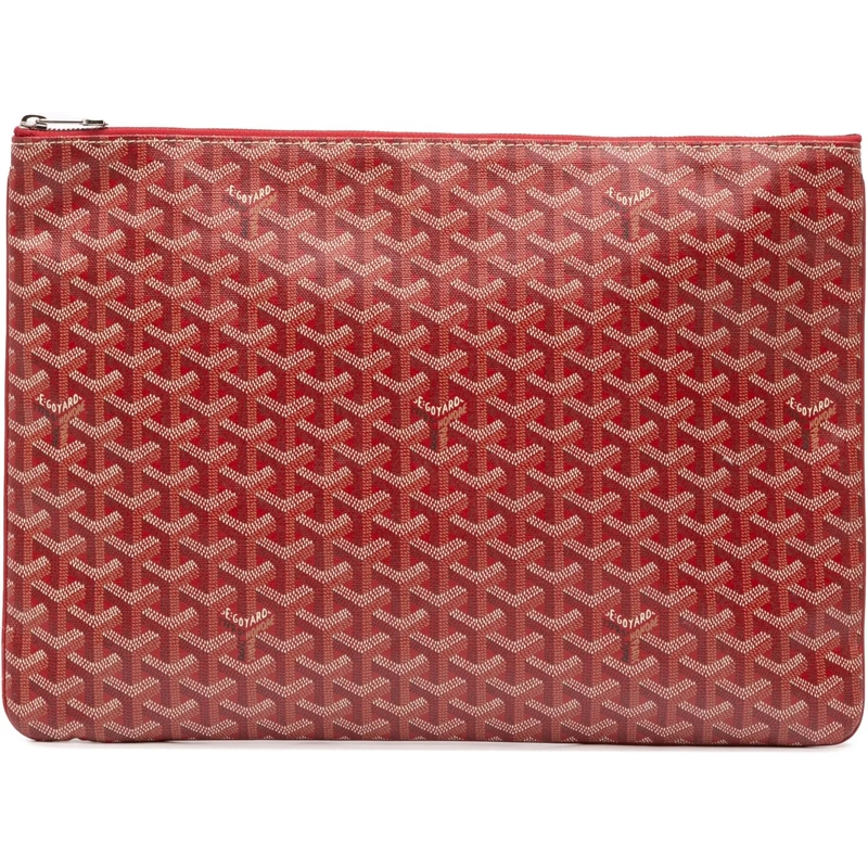 GOYARD Pochette Goyardine Senat GM rot