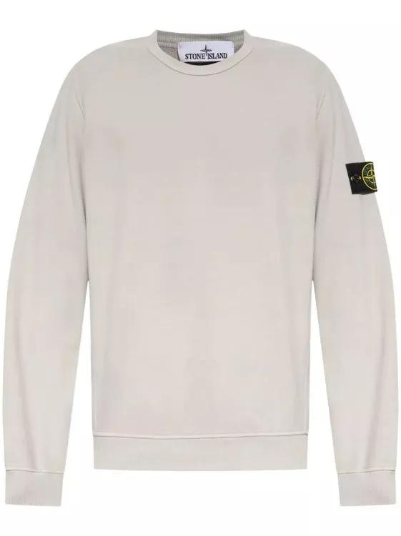 Stone Island - Compass-Badge Cotton Sweatshirt - Größe XXL - grau