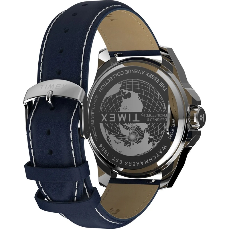 Timex Quarzuhr Quarz-Analoguhr Timex Essex Multifunction blau(Image 5)