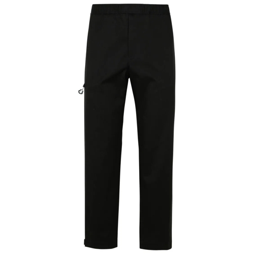 Moncler Black Gabardine Trousers Black 