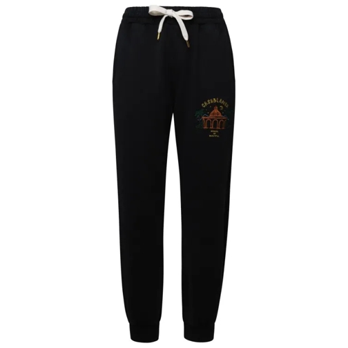 Casablanca Black Cotton Pants Black 