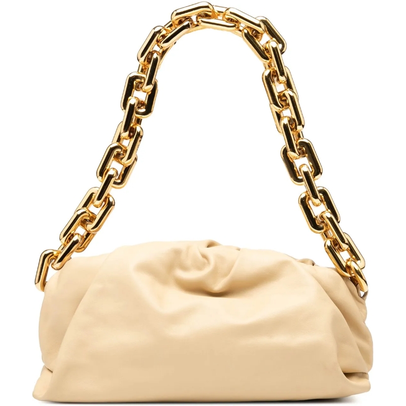 Bottega Veneta Sac à bandoulière Lambskin Chain Pouch braun
