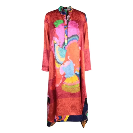 Rianna + Nina Multicolored Kaftan With Papagalos Print Multicolor 