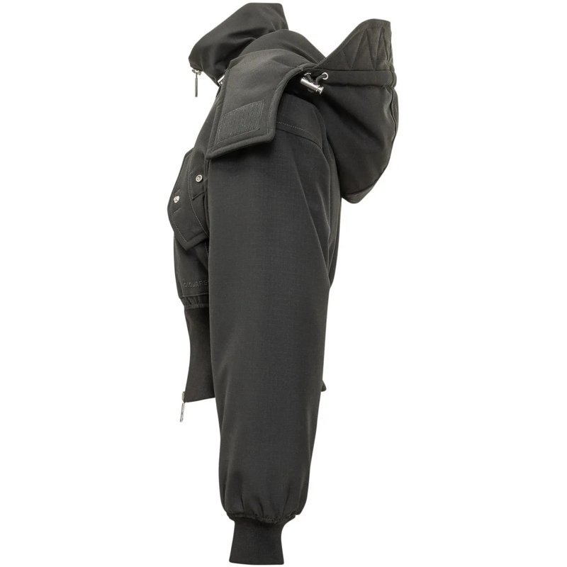 Dsquared2 Doudoune Piumino Corto con Collo Alto dunkelgrau(Image 3)