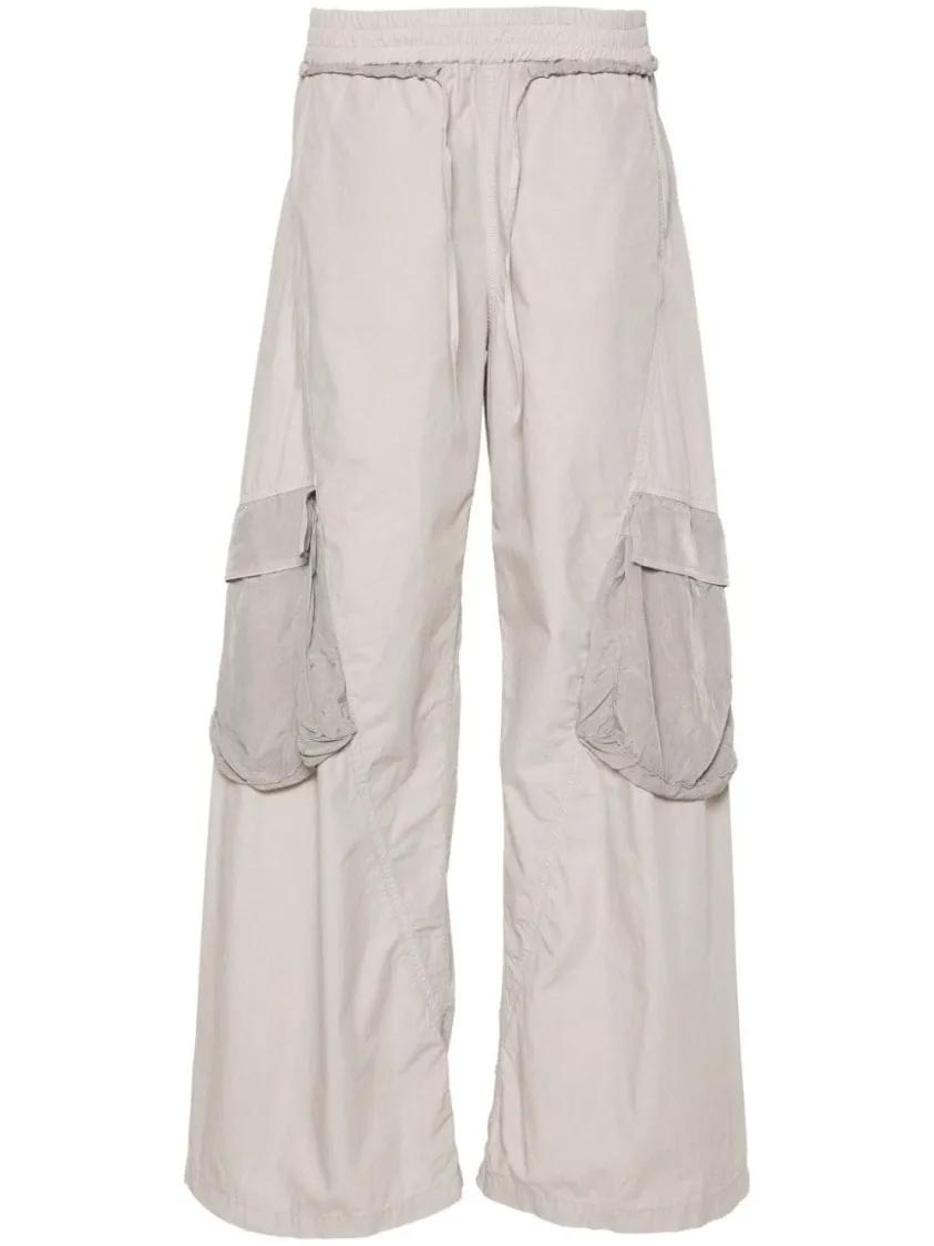 Iceberg - Grey Cotton Shell Trousers With Logo - Größe 38 - grau