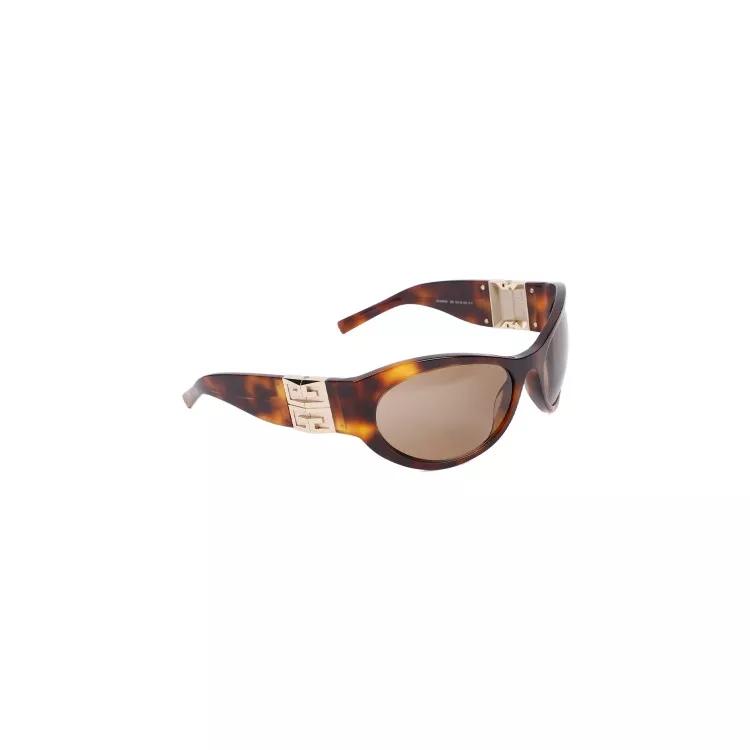 Givenchy Sonnenbrille - Brown 4G-Plaque Oversize-Frame Sunglasses - Gr. unisize - in Braun - für Damen