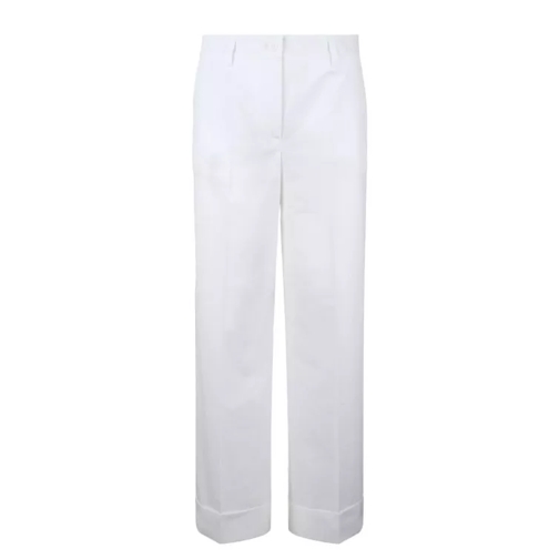 P.A.R.O.S.H. Canyox Popeline Cotton Pant White 