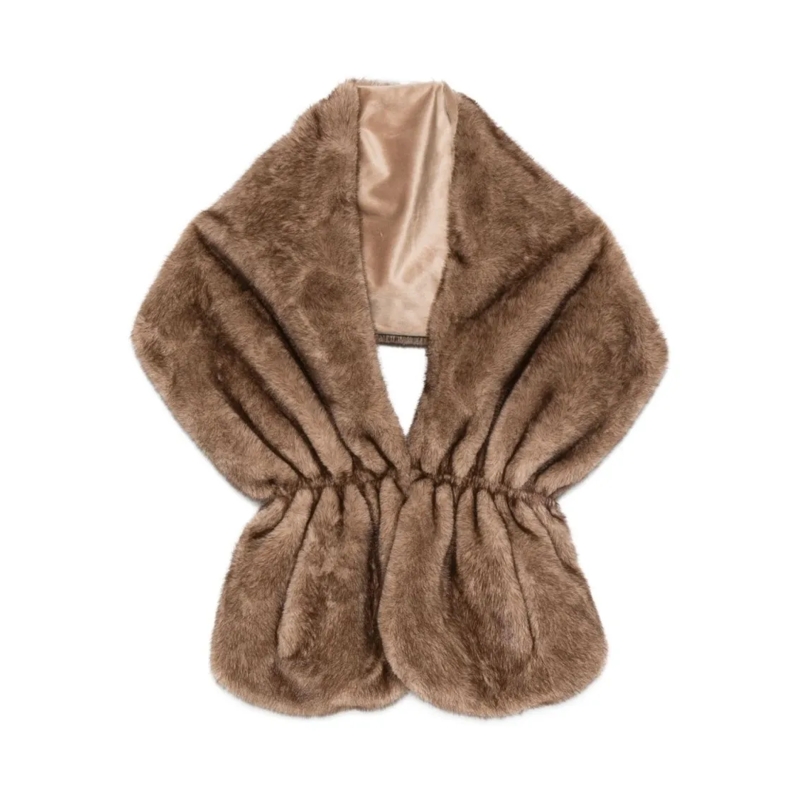 Betta Corradi Veste en shearling Plush Faux Fur Coat Brown