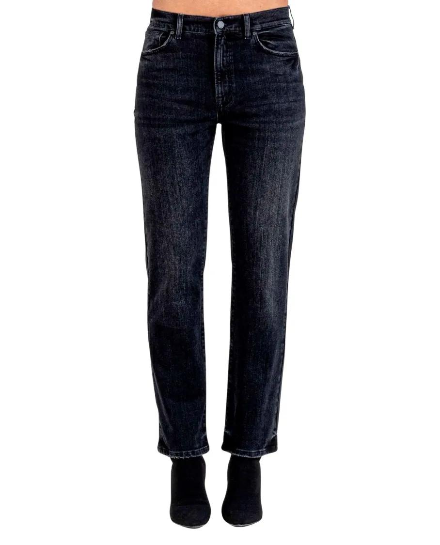 Adriano Goldschmied - Lanzarote Mid Rise Straight Denim Pants - Größe 30 - schwarz