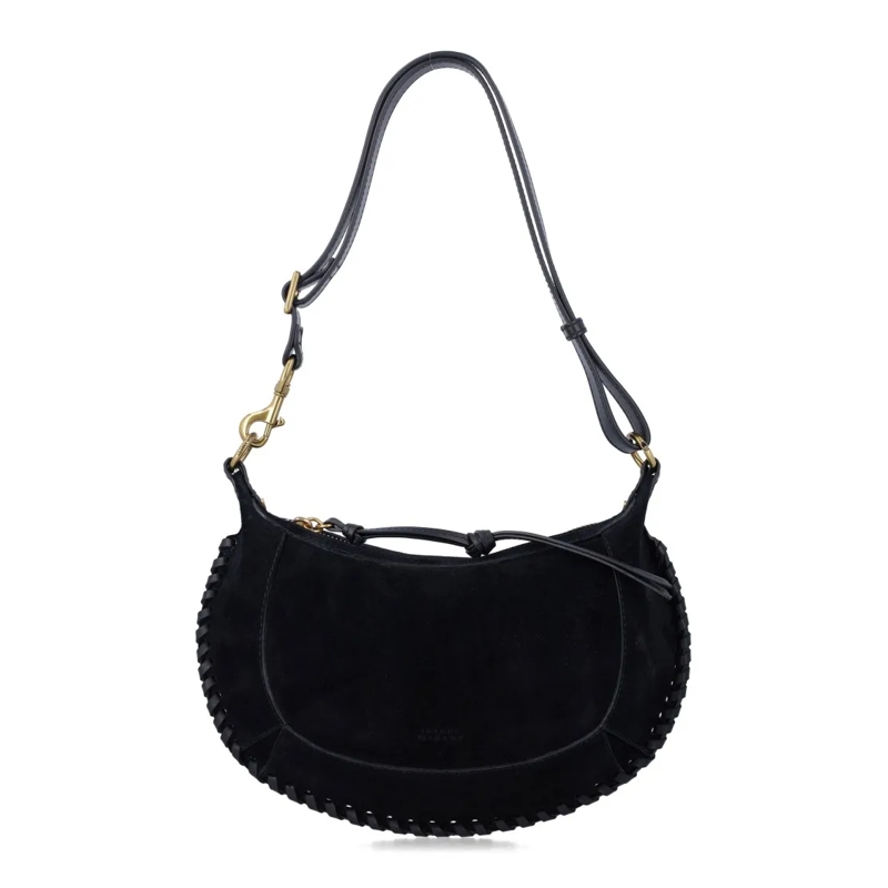 Isabel Marant Schultertasche Oskan Moon Suede Bag Black