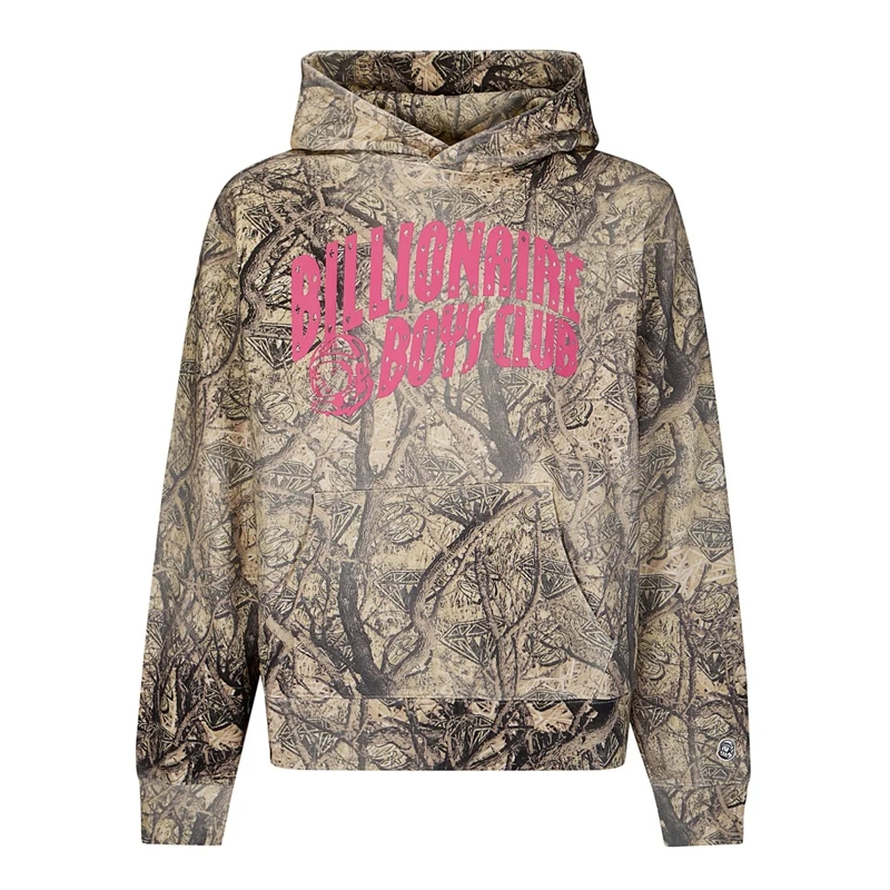 Billionaire Boys Club  Diamonds & Dollars Tree Camo Arch Logo Popover Neutrals
