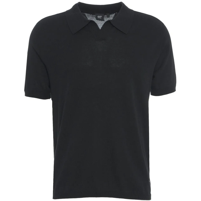 Alpha Tauri Polo Knitted polo shirt schwarz