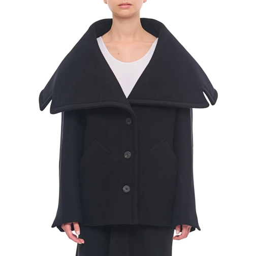 Jacquemus Übergangsjacke Le Caban Caruso Wool Jacket Black