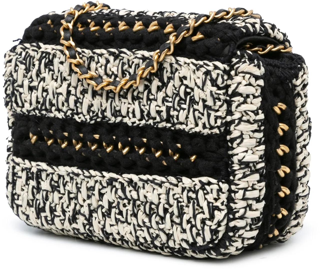 Chanel Hobo bags 2019 Raffia Braided with Love Flap in wit