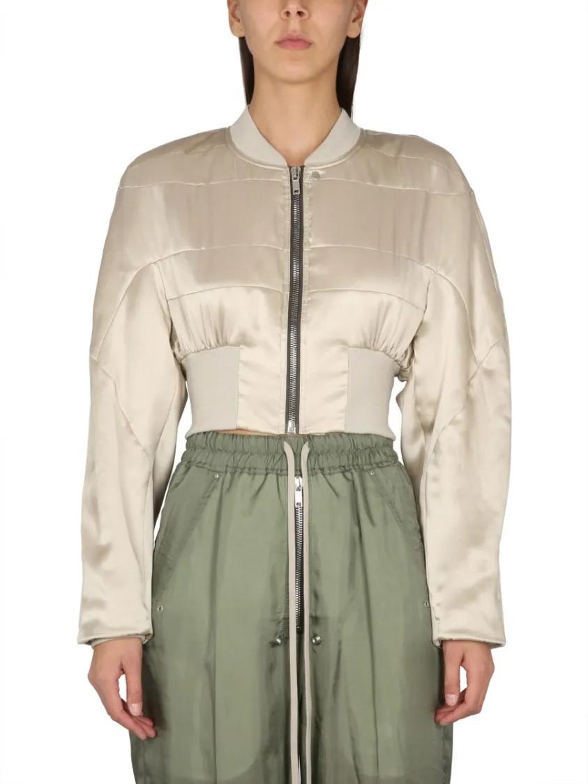 Thumbnail - Rick Owens - Girdered Flight Jacket - Größe 40 - beige