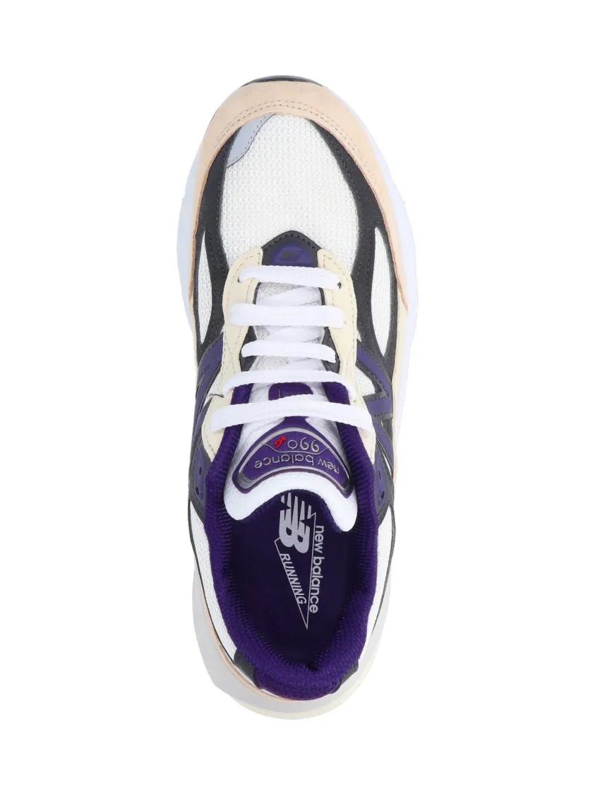 Thumbnail - New Balance Low-Top Sneaker - 990V6 Sneakers In Suede And Multicolor Mesh - Gr. 9 - in Bunt - für Damen