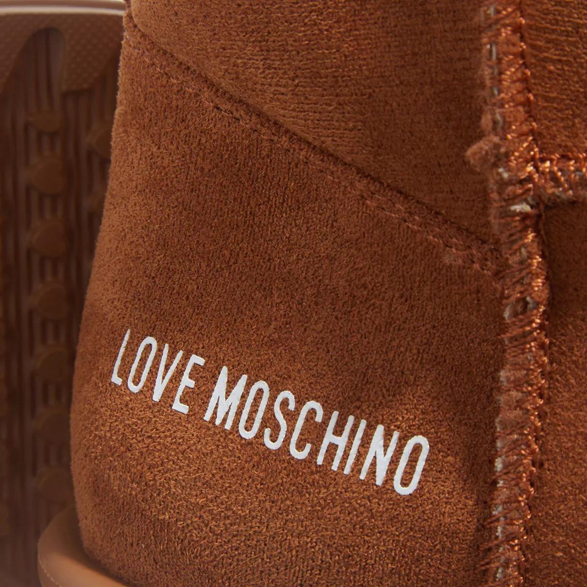 Love Moschino Boots & laarzen St.Ttod.Winter30 Velour Pu in cognac