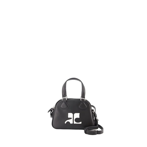 Courrèges Reedition Mini Bowling Bag - Leather - Black Black Borsa a tracolla