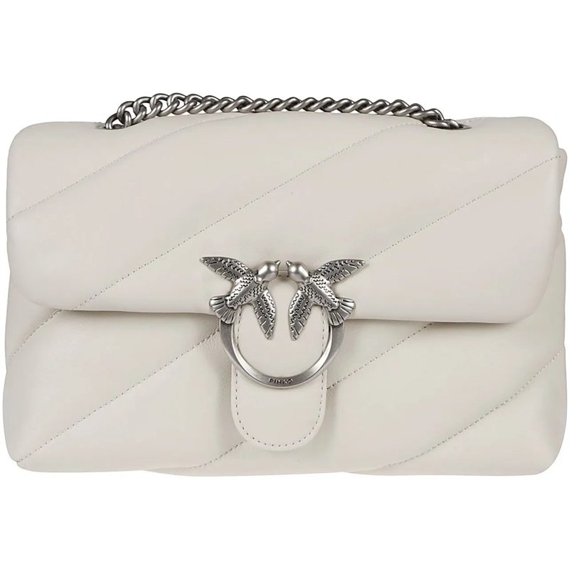 Pinko Fourre-tout Love Classic Puff Maxi Quilt Bag White weiß