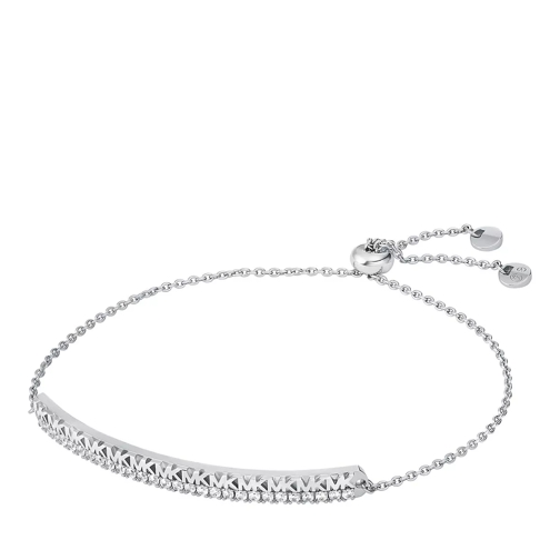 Michael Kors Monogram Bar Slider Bracelet Silver Armband