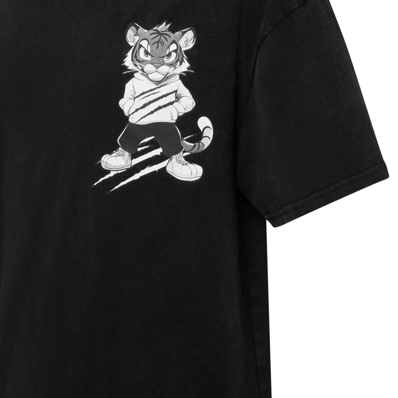 Plein Sport T-Shirt T-Shirt Rundhalsausschnitt Ss Tiger schwarz(Image 3)