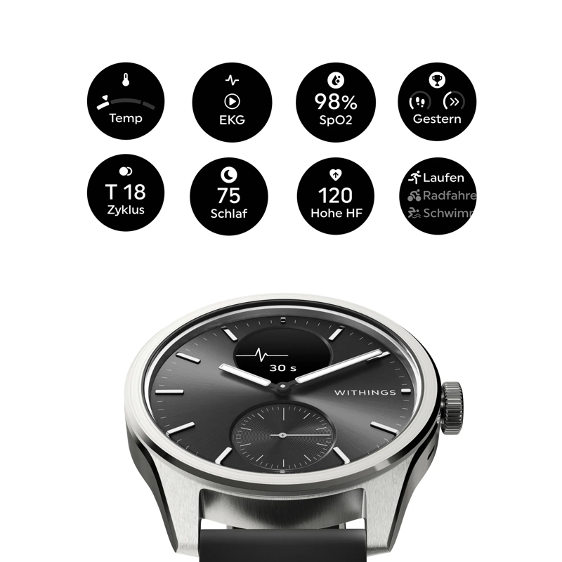 Withings Automatikuhr Scanwatch 2 silber(Image 8)