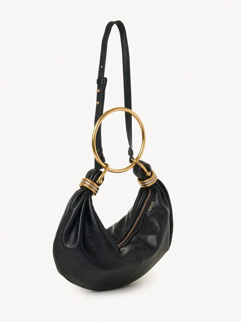 Chloé Crossbody bags Small `Bracelet` Hobo Bag in zwart