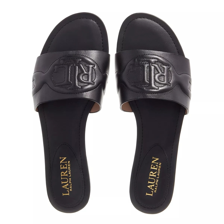 Ralph lauren black sliders hotsell