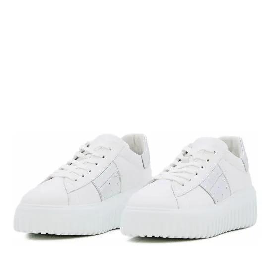 Hogan Low-Top Sneaker - H-Stripes Lace Up Sneakers - Gr. 38 (EU) - in Weiß - für Damen