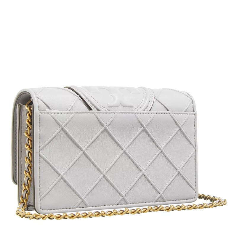 Tory Burch Wallet On A Chain Fleming Soft Chain Wallet Bay Gray(Image 3)