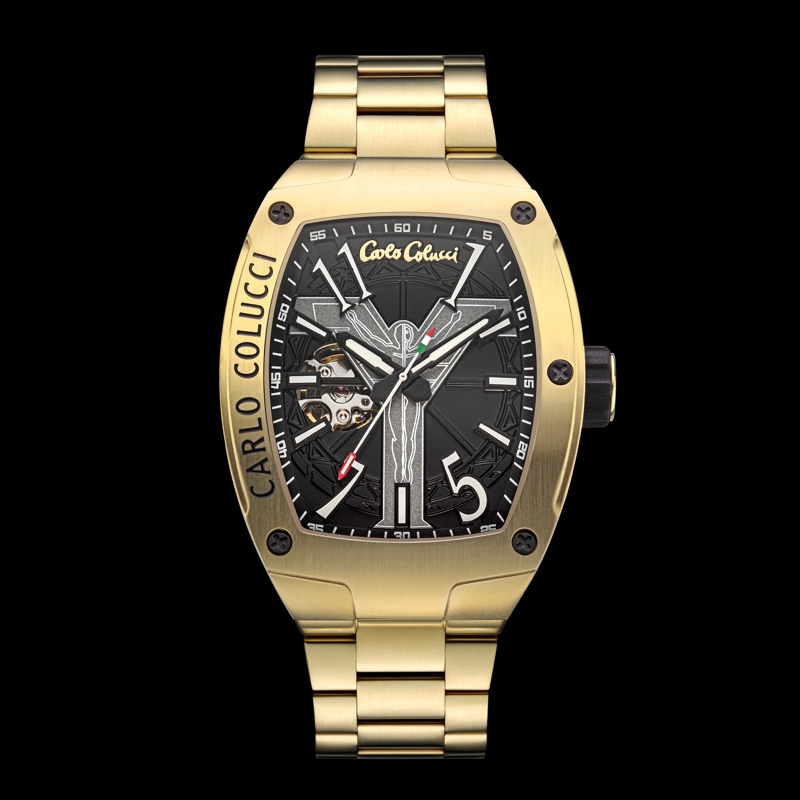 Carlo Colucci Automatikuhr Automatikuhr CC100 . gold(Image 8)