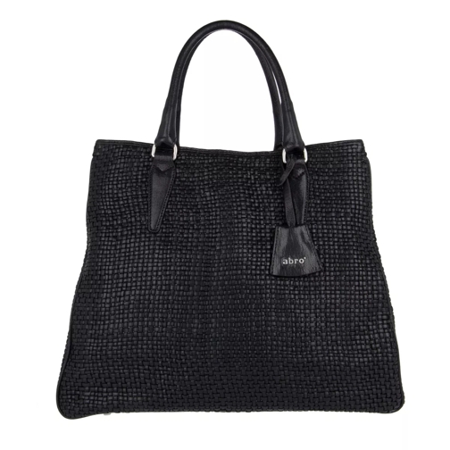 Abro Mini Eleonor Weave Handbag Black/Nickel Tote