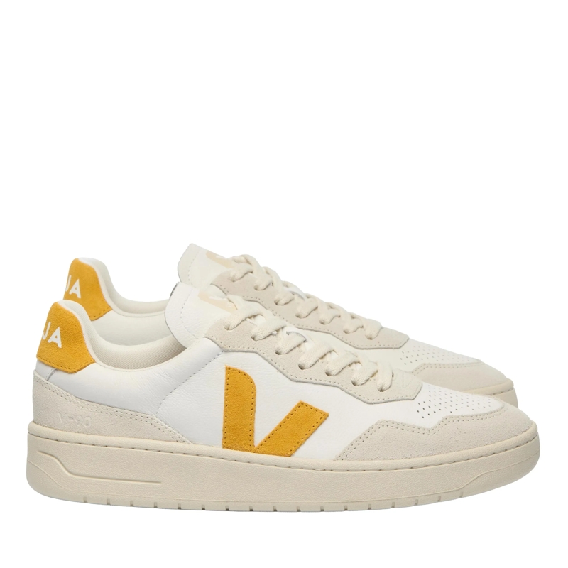 Veja Lage-top sneaker V-90 White Safran