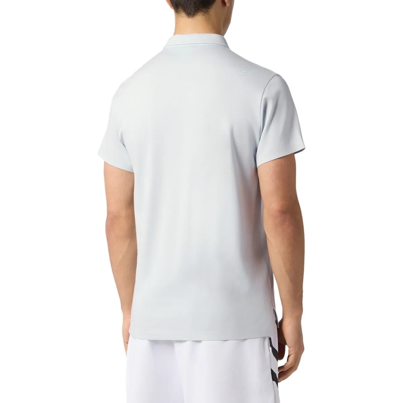 Plein Sport Top Pique Polo T-Shirt Scratch hell-blau(Image 2)