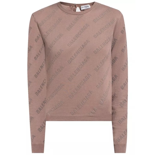 Balenciaga Pullover All-Over Sweater 9661 beige/beige