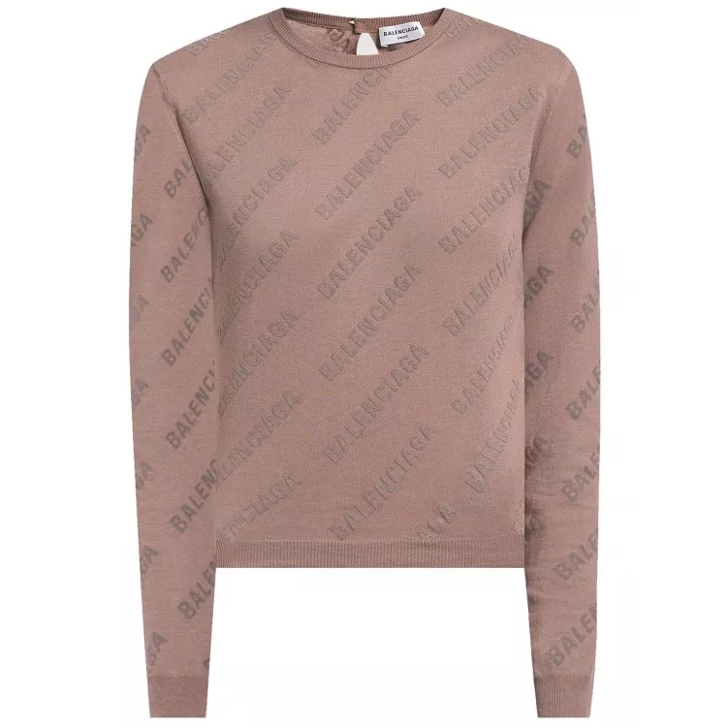 Balenciaga All Over Sweater 9661 beige beige Pullover