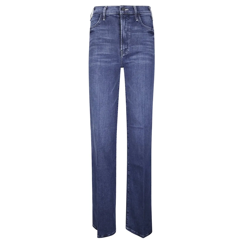 Mother Jeans The Hustler Roller Sneak Jeans Blue