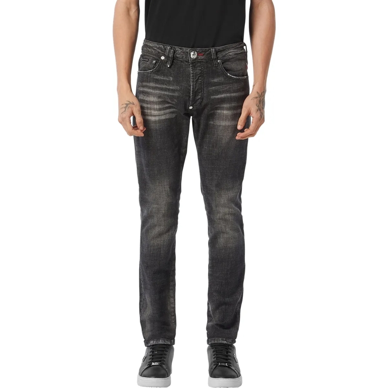 Philipp Plein Jeans mit geradem Bein Jeans Regular Fit Racing schwarz(Image 3)