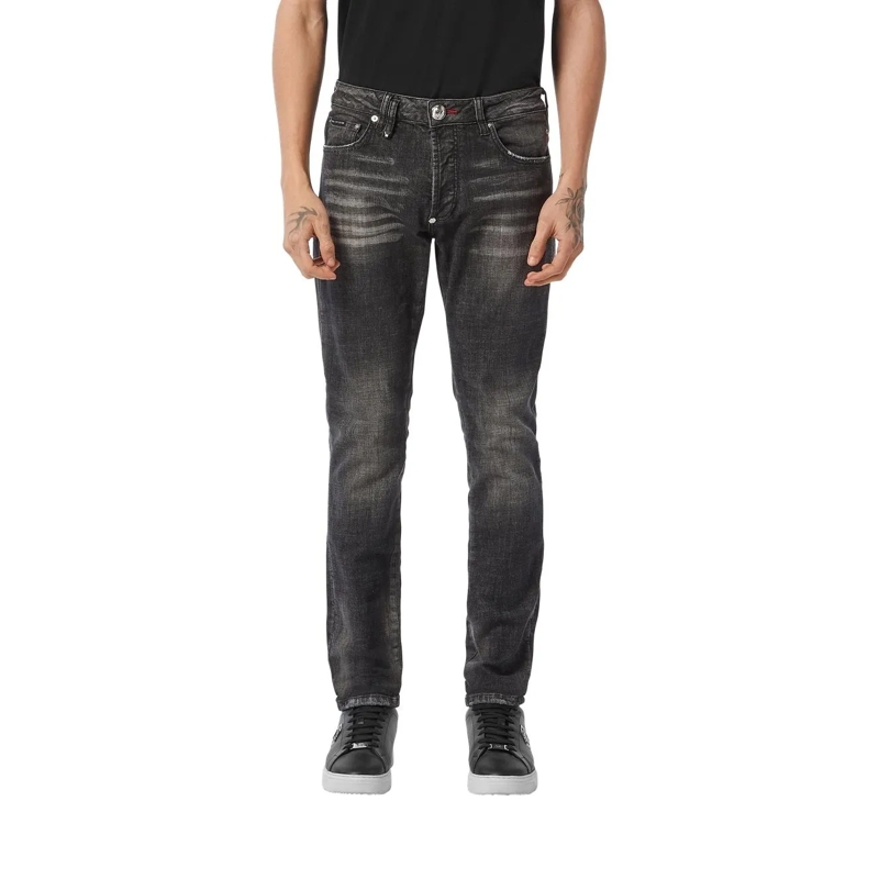 Philipp Plein Jeans mit geradem Bein Jeans Regular Fit Racing schwarz(Image 3)