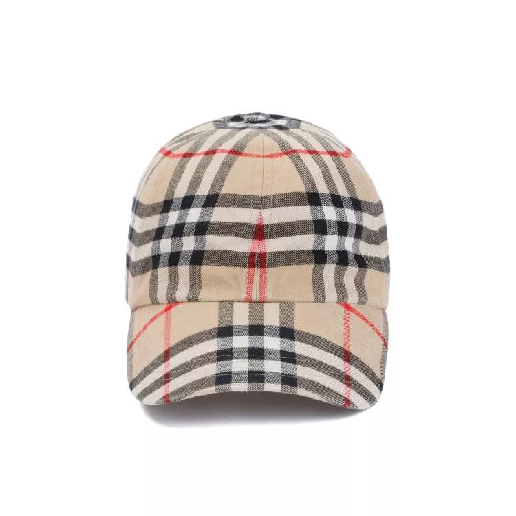 Burberry Mützen - Stone Archive Beige Check Baseball Hat - Gr. M - in Beige - für Damen