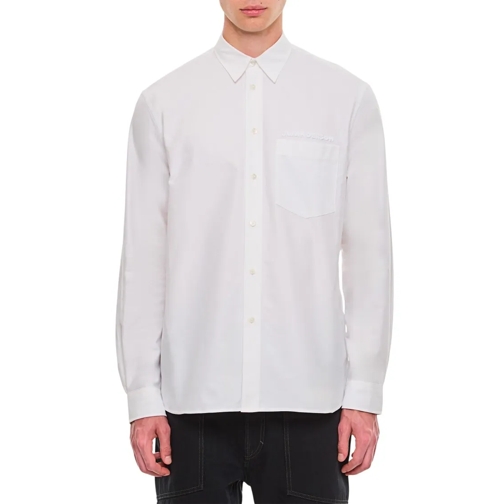 J.W.Anderson Chemises Classic Fit Logo Pocket Shirt White