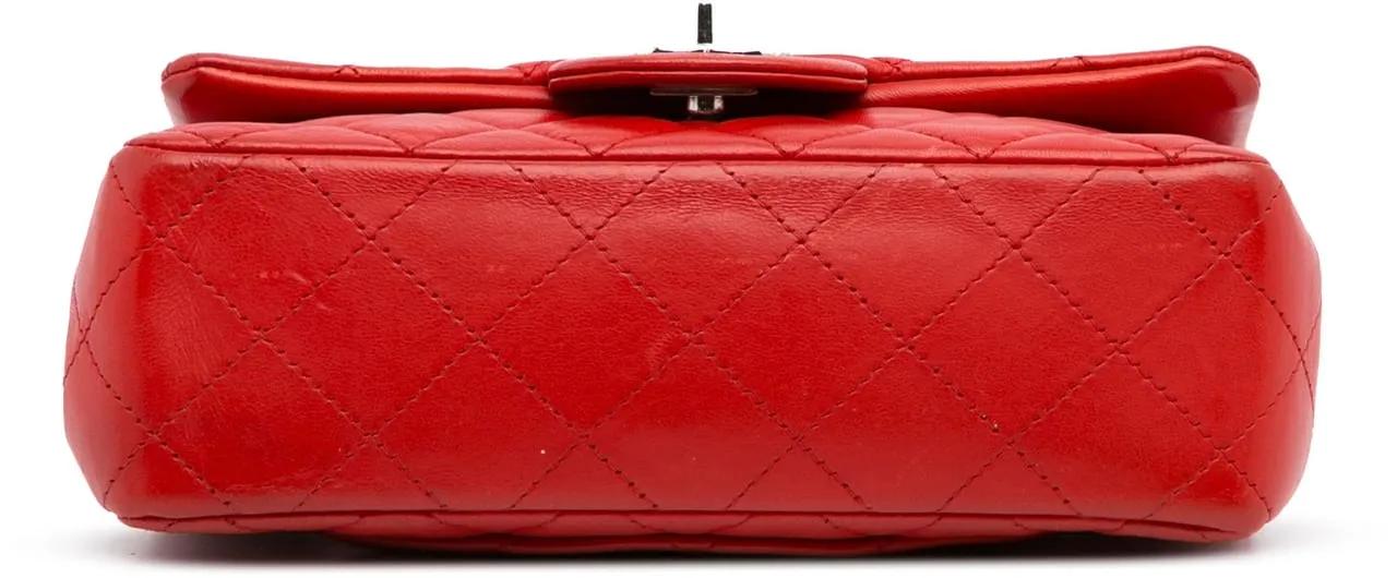 Chanel Hobo bags 2011 New Mini Rectangular Classic Lambskin Single in rood