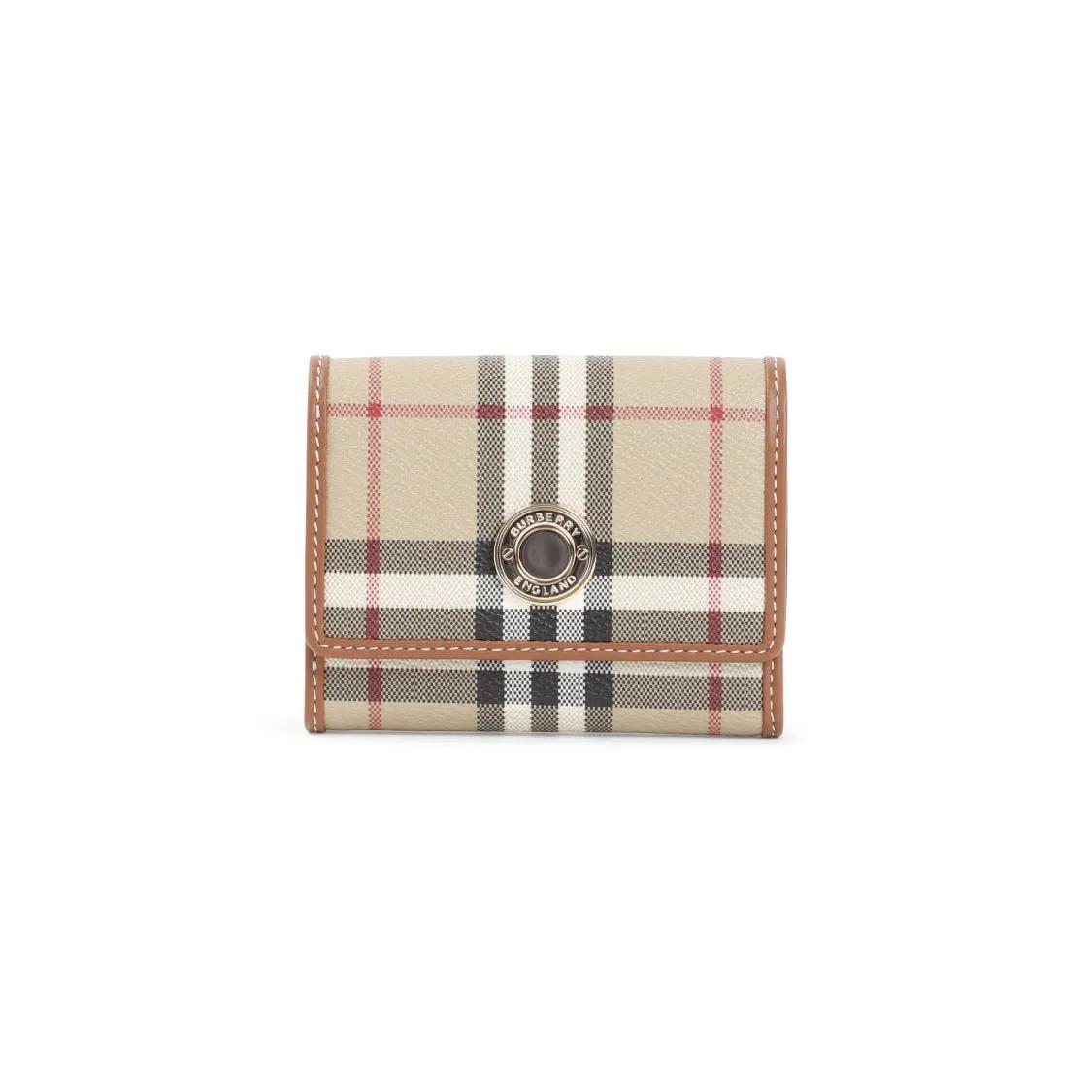 Burberry Portemonnaies - Lancaster Beige Leather Wallet - Gr. unisize - in Braun - für Damen